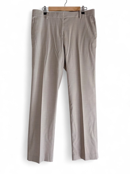 Ann Taylor Pants - Ann Taylor The Sophia Beige Straight Leg Trousers Size 10